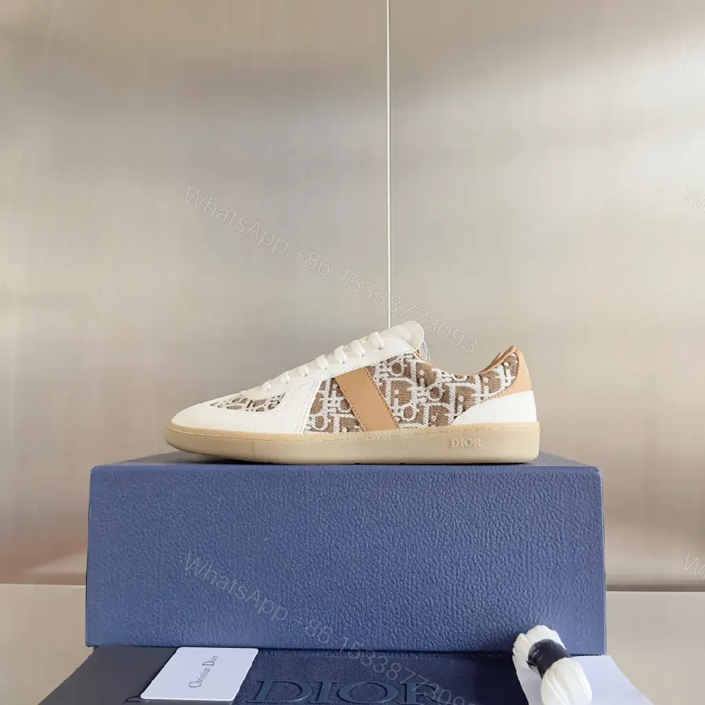 View 9 of Monogram Patterned Low-Top Trainers: Luxe Everyday Sneakers