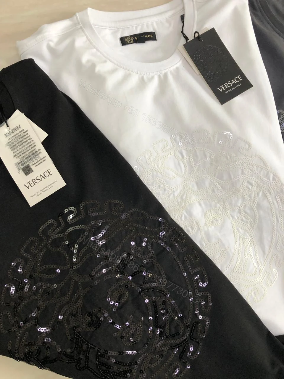 View 11 of FIRST COPY VERSACE COTTON ROUND NECKS ( UNISEX )