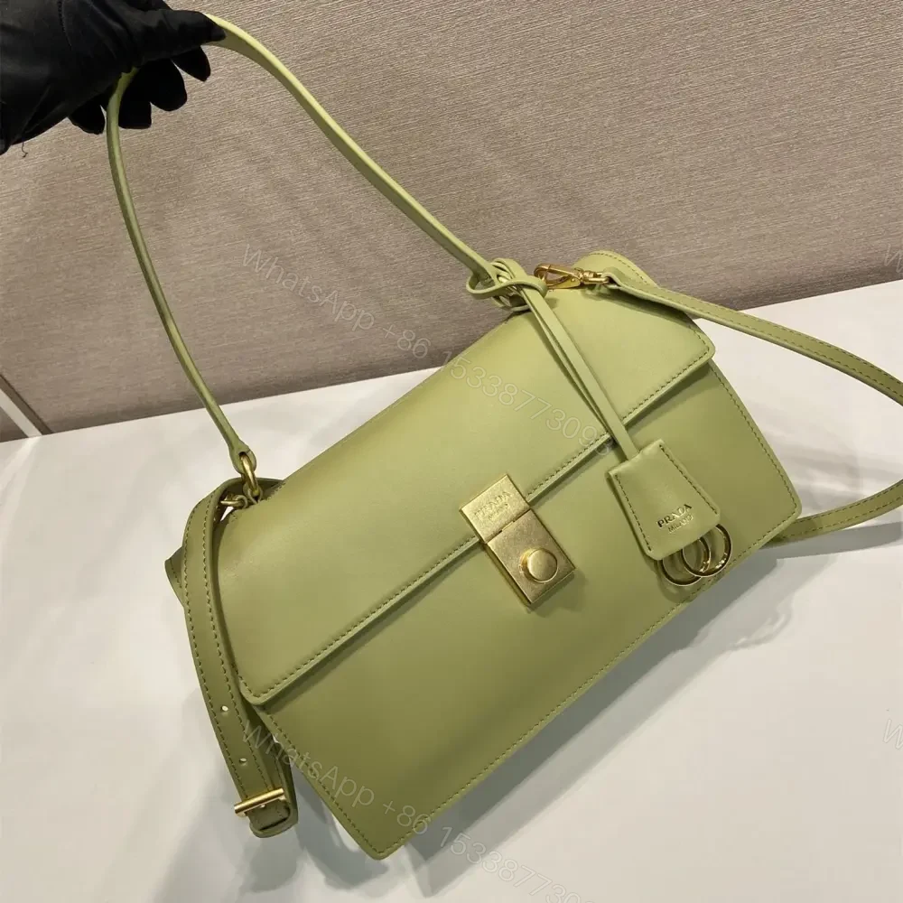 View 3 of 高仿Prada*SoftSound系列1BN023斜挎包綠色中號免檢版