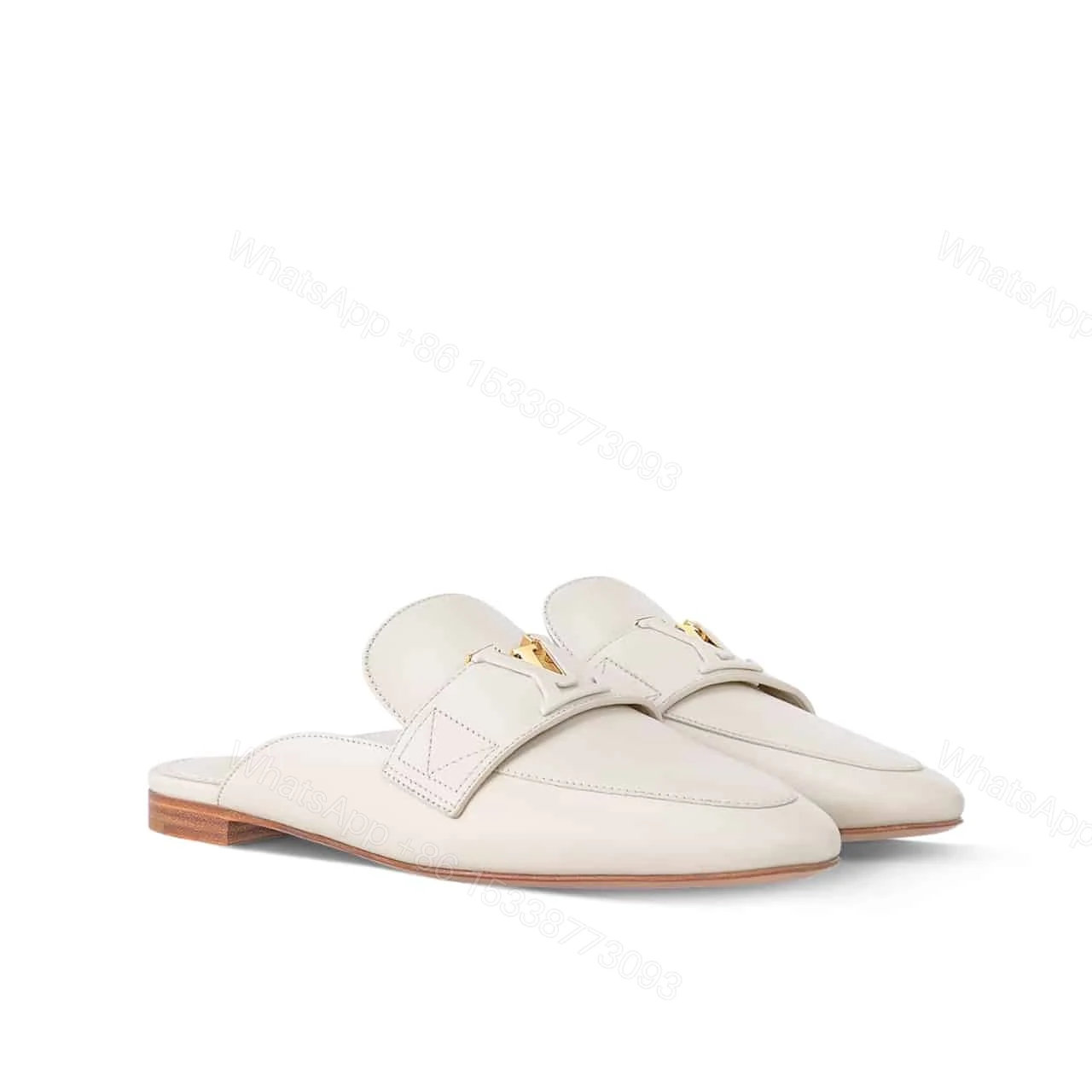 LOUIS VUITTON MARE OPEN BACK LOAFER WHITE — view 1