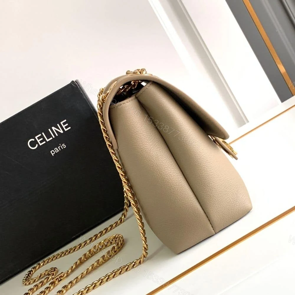 View 3 of CELINE MEDIUM VICTOIRE BAG IN SUPPLE GRAINED BROWN SEPIA 25CM 115853FDU 18BS