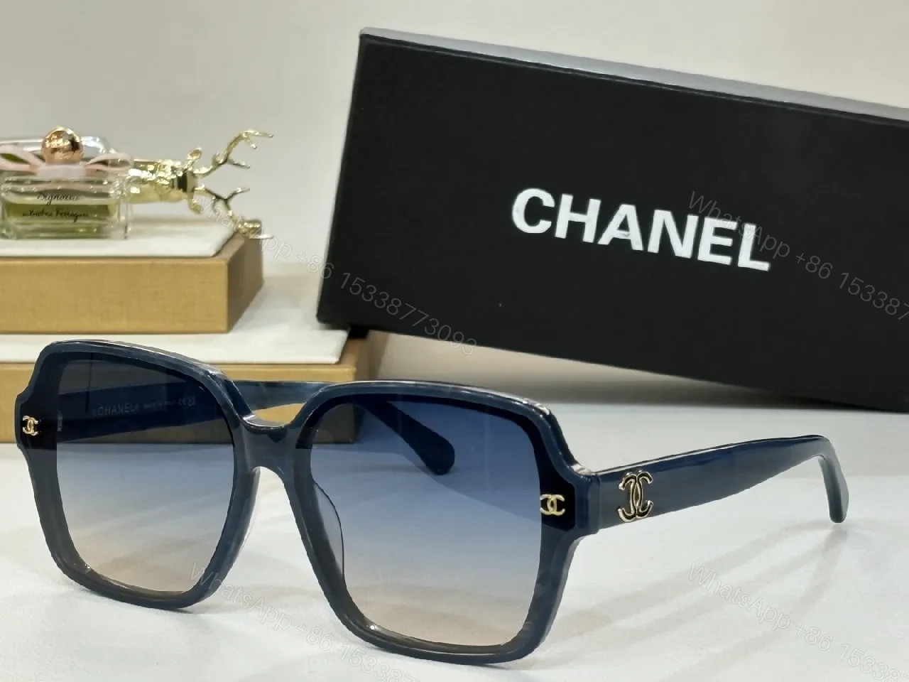 View 9 of Boldly Sophisticated Sunglasses: Oversized Tortoise Frames with Chanel Detailing