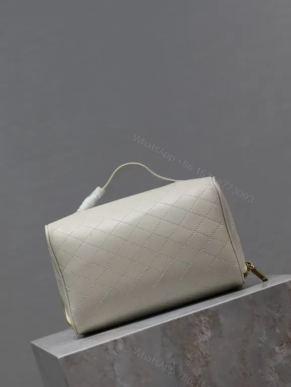 View 3 of Quilted Vanity with YSL Hardware â€” Compact Luxury Bag