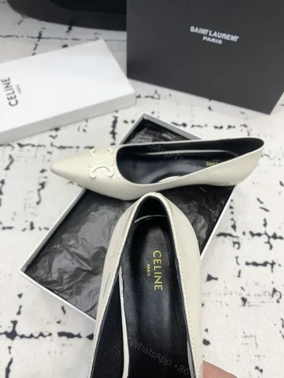 View 4 of Chic Texture Pointed-Toe Heels: Luxe Leather, All-Day Comfort
