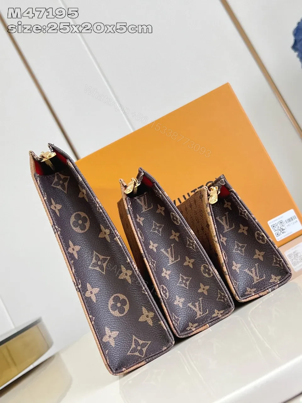 View 2 of Monogram Luxe Set: Clutch, Wallet & Pouch Trio