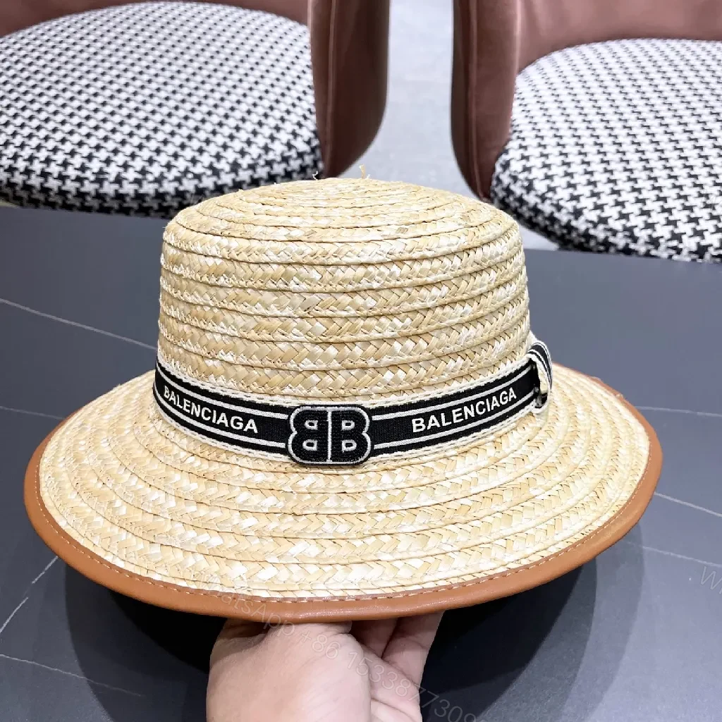 View 8 of Straw Panama Hat with Signature Black Band – Luxury Shield