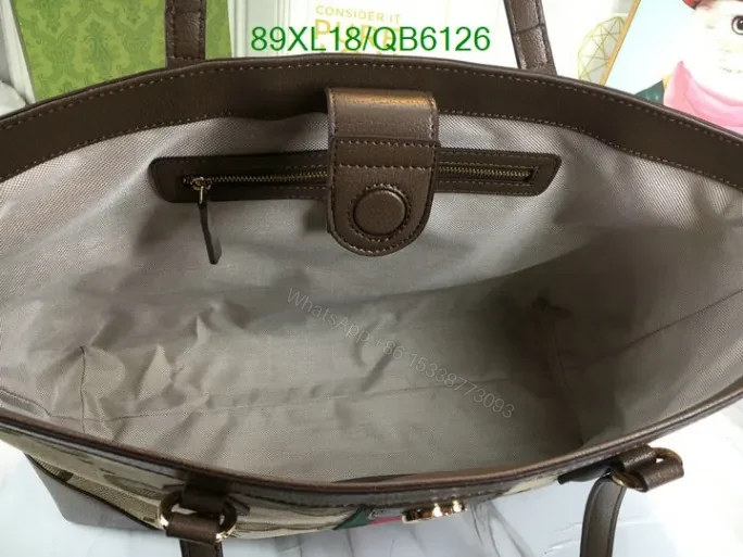 View 5 of Gucci Ophidia Jumbo GG Medium Bag Copy QB61266 – High Quality Knockoff