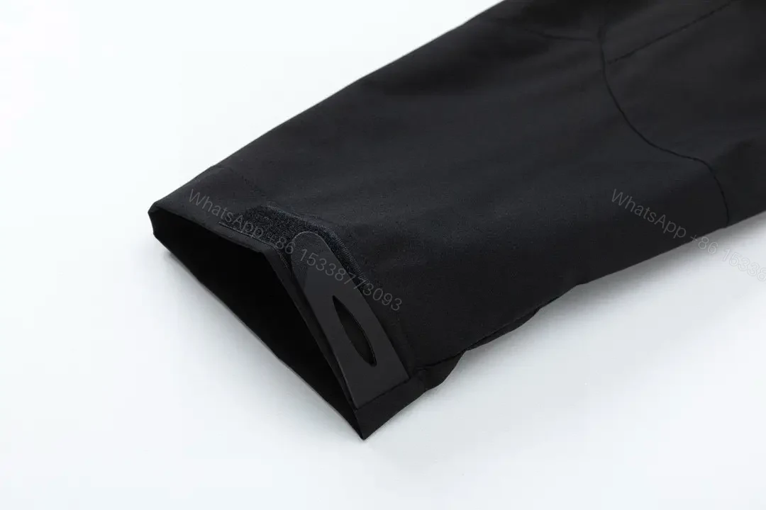 View 2 of Cozy Black Nylon Parka: Minimalist, Weatherproof, Modern Simplicity