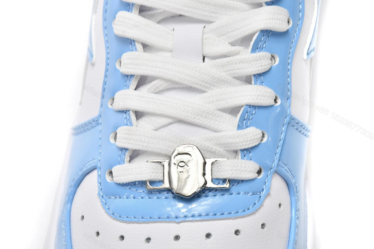 View 6 of Cheap A Bathing Ape Bape Sta Low White Blue(BapeSta)
