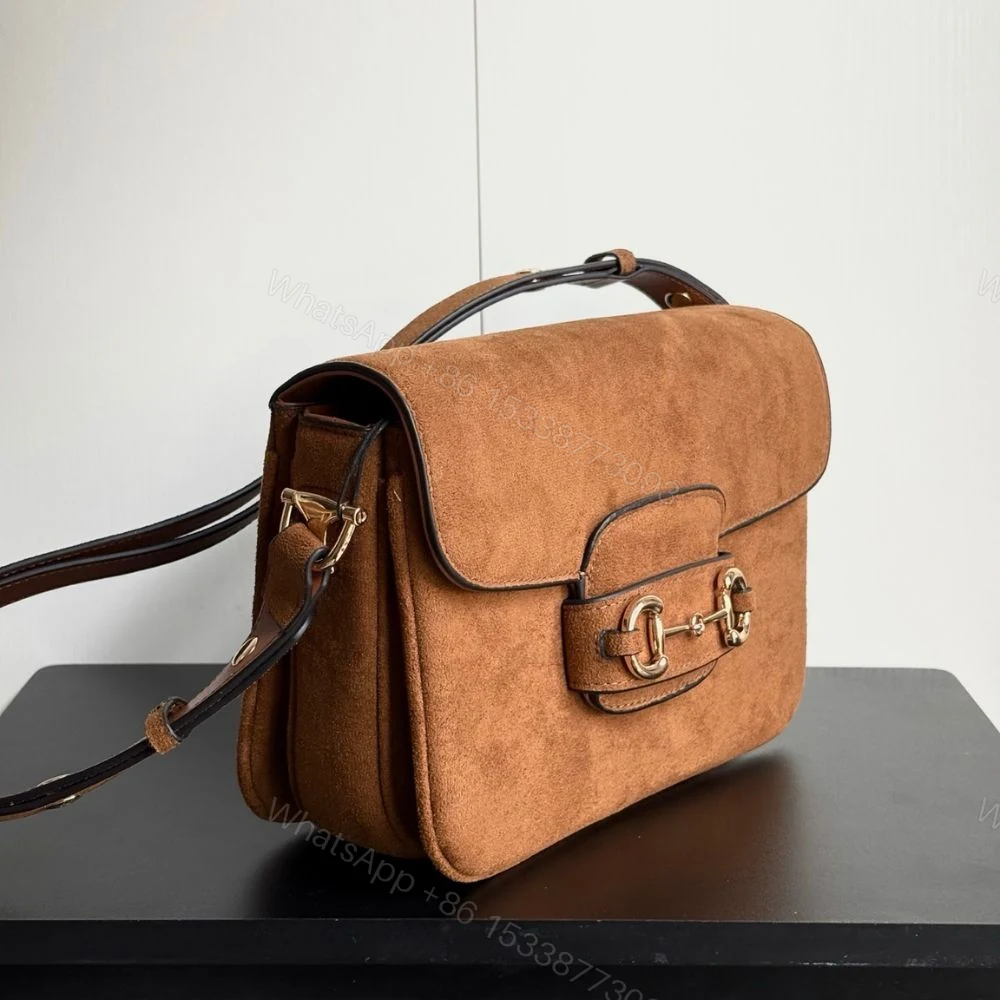 View 4 of Gucci Horsebit 1955 Aura Small Shoulder Bag Brown 26Cm