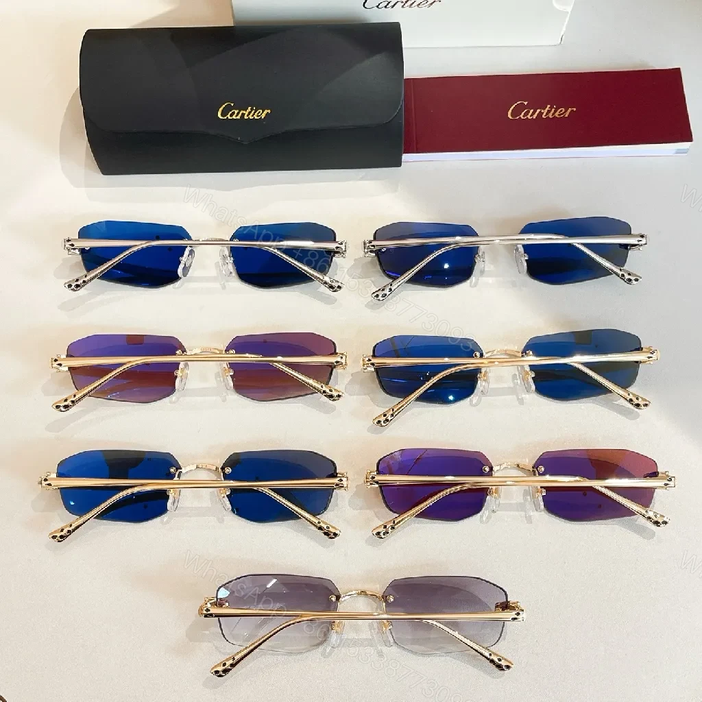 View 6 of Gold-Finish Cat-Eye Sunglasses: Luxury, All-Day Comfort