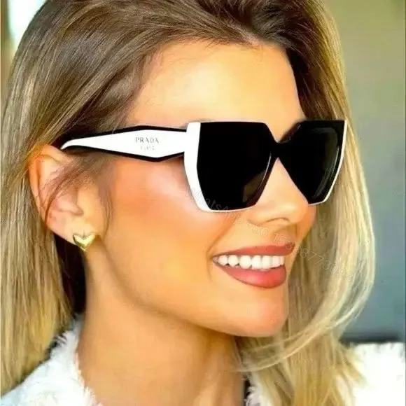 View 5 of Bold Contrast Sunglasses: Oversized Square, Polarized Lenses