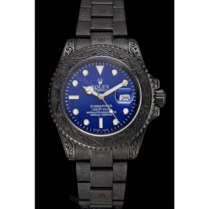 View 2 of Superclone Rolex Submariner Blue Dial 1454084