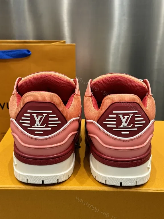 View 8 of Vivid Gradient LV-Inspired High-Top Sneakers
