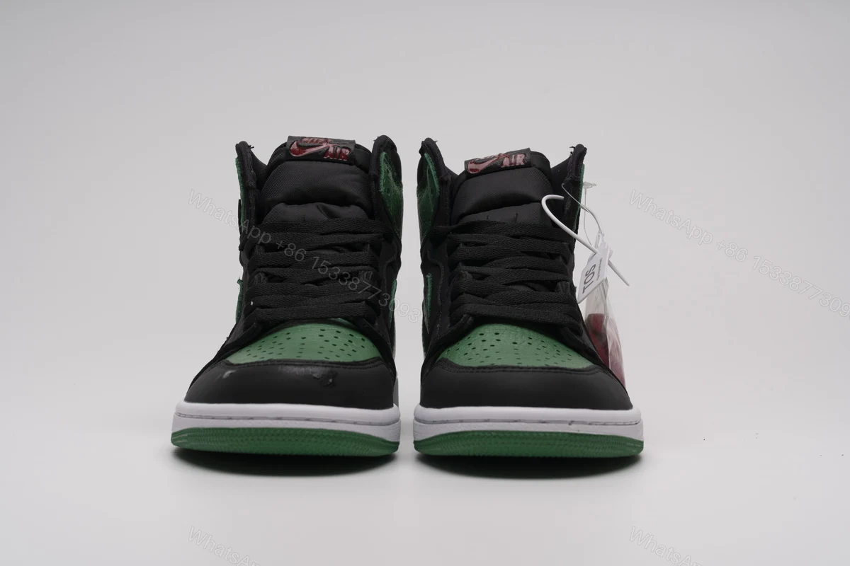 View 2 of Air Jordan 1 Retro High Pine Green Black 555088-030