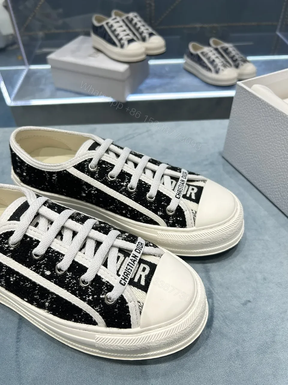 View 5 of Textured Knit Low-Top Sneaker, Premium Streetwear Style