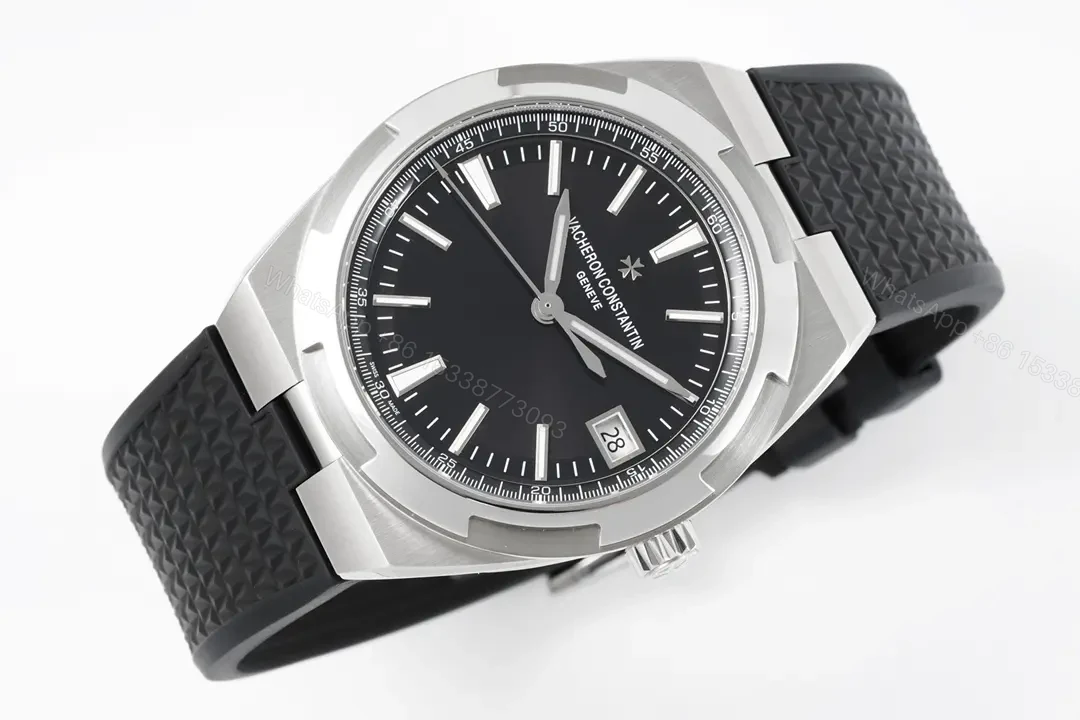 View 4 of 8F Factory Vacheron Constantin Overseas 4500V Series Stainless Steel Watch – Black Dial, 41mm, Rubber Strap, Automatic Movement Cal.5100, 60-Hour Power Reserve, Geneva Seal Certified