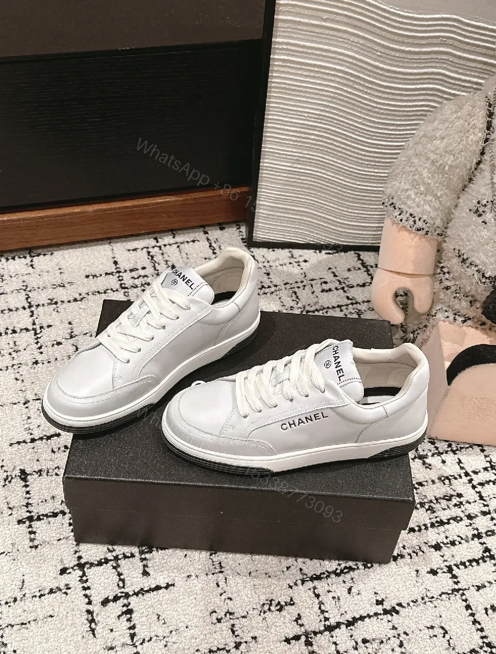 View 6 of White Leather Sneaker: Luxe Comfort, Subtle Branding