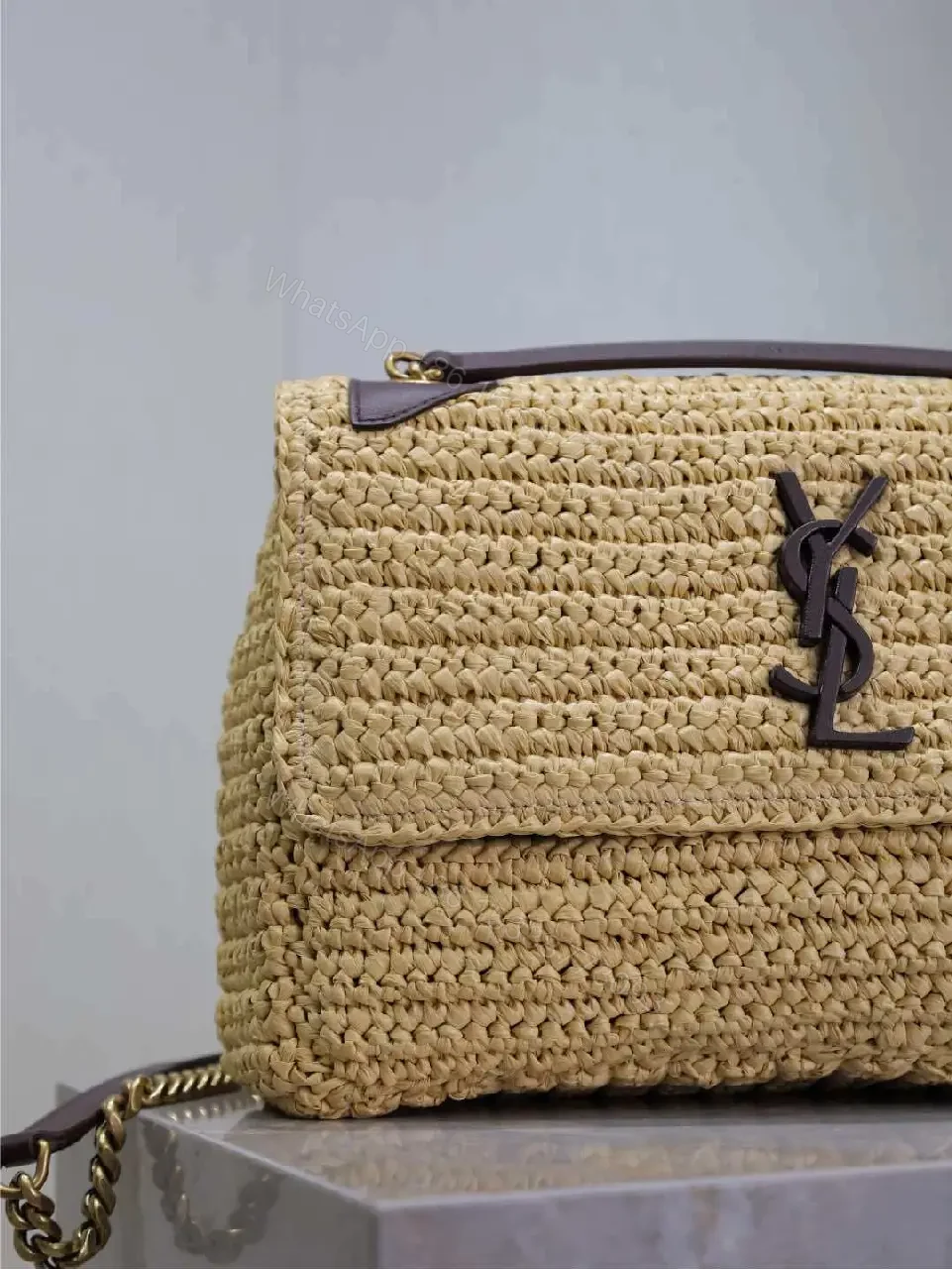 View 4 of Raffia Crossbody Bag – Casual Luxury, YSL-Inspired Charm