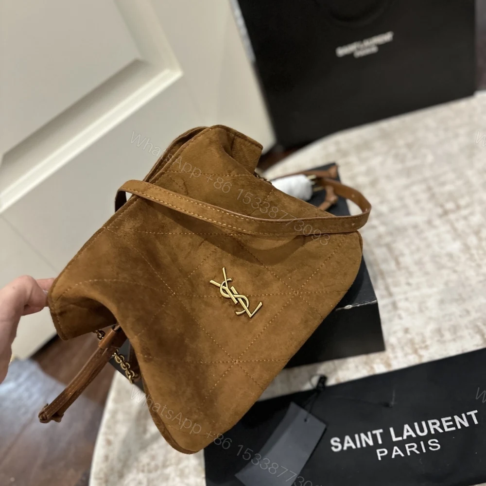 View 3 of Saint Laurent Jamie Shoulder Pouch In Caramel Cognac 26Cm