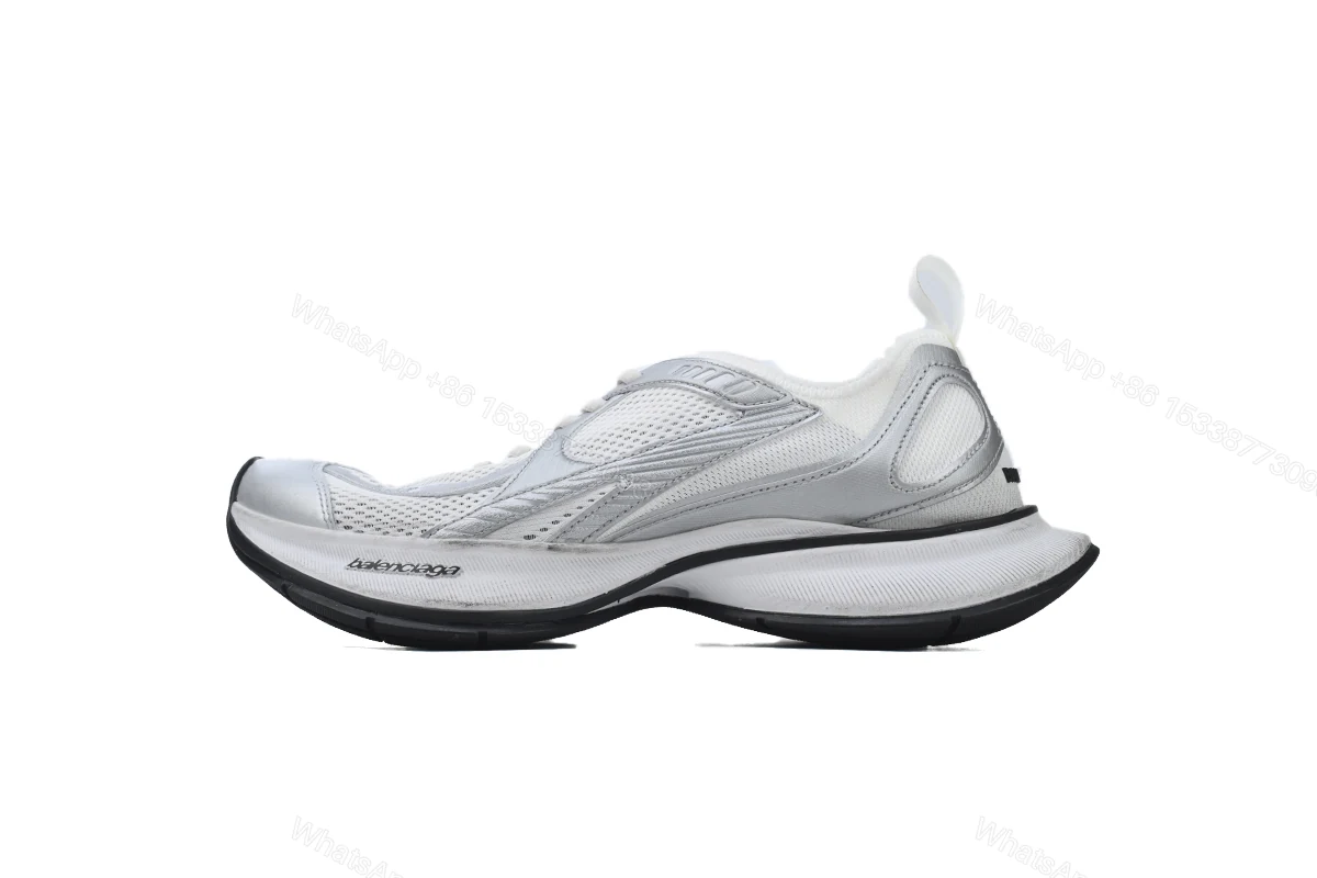 View 6 of Balenciaga Circuit Sneaker 'Worn-Out -White Silver'' 793945 WFLGY 9100