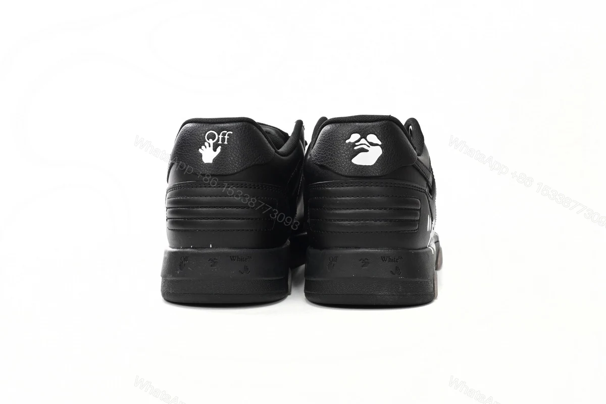 View 9 of OFF-WHITE OOO Low Tops "For Walking"BlackWhite OMIA189S21LEA0041001