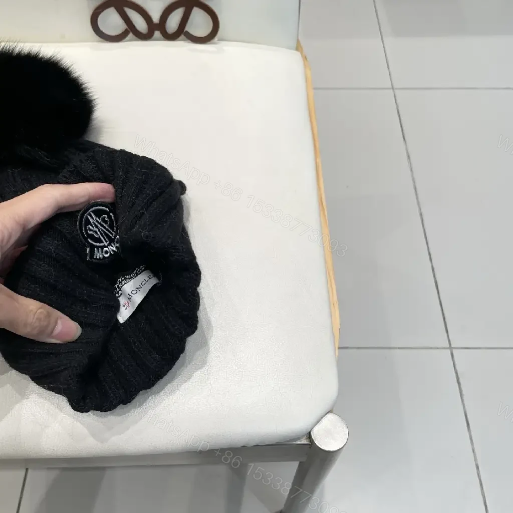 View 8 of Lux Knit Beanie with Fur Pom – Warmth & Luxe Streetwear