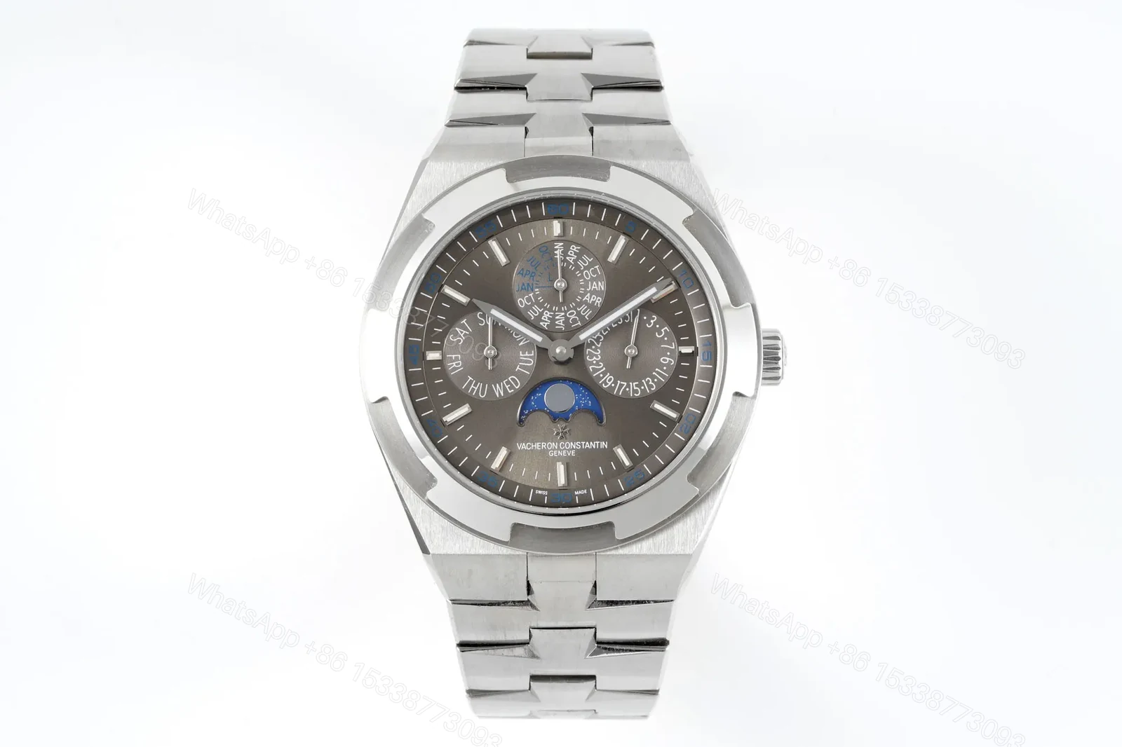 GS Factory Vacheron Constantin Overseas Perpetual Calendar 4300V Series Watch – Stainless Steel with Grey Dial and Interchangeable Straps — view 1