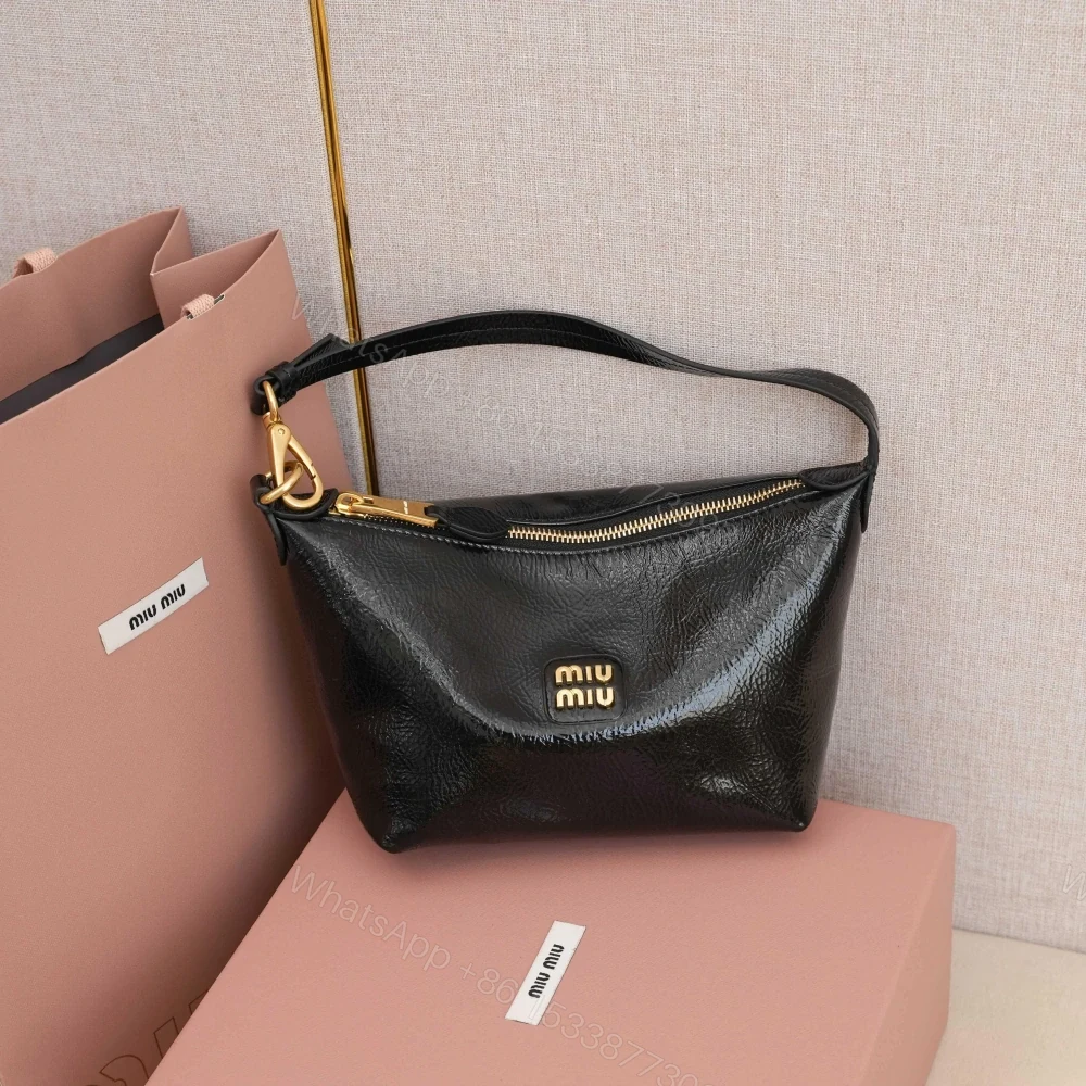 View 3 of 高仿miumiu*Naplak系列5NE841小羊皮飯盒包黑色免檢版