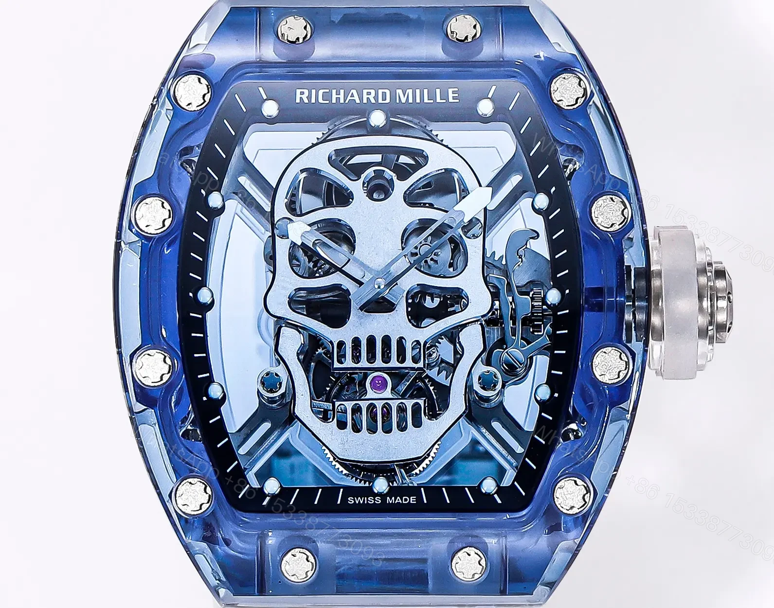 View 5 of BBR Factory MS Factory Blue Skull Tourbillon Watch