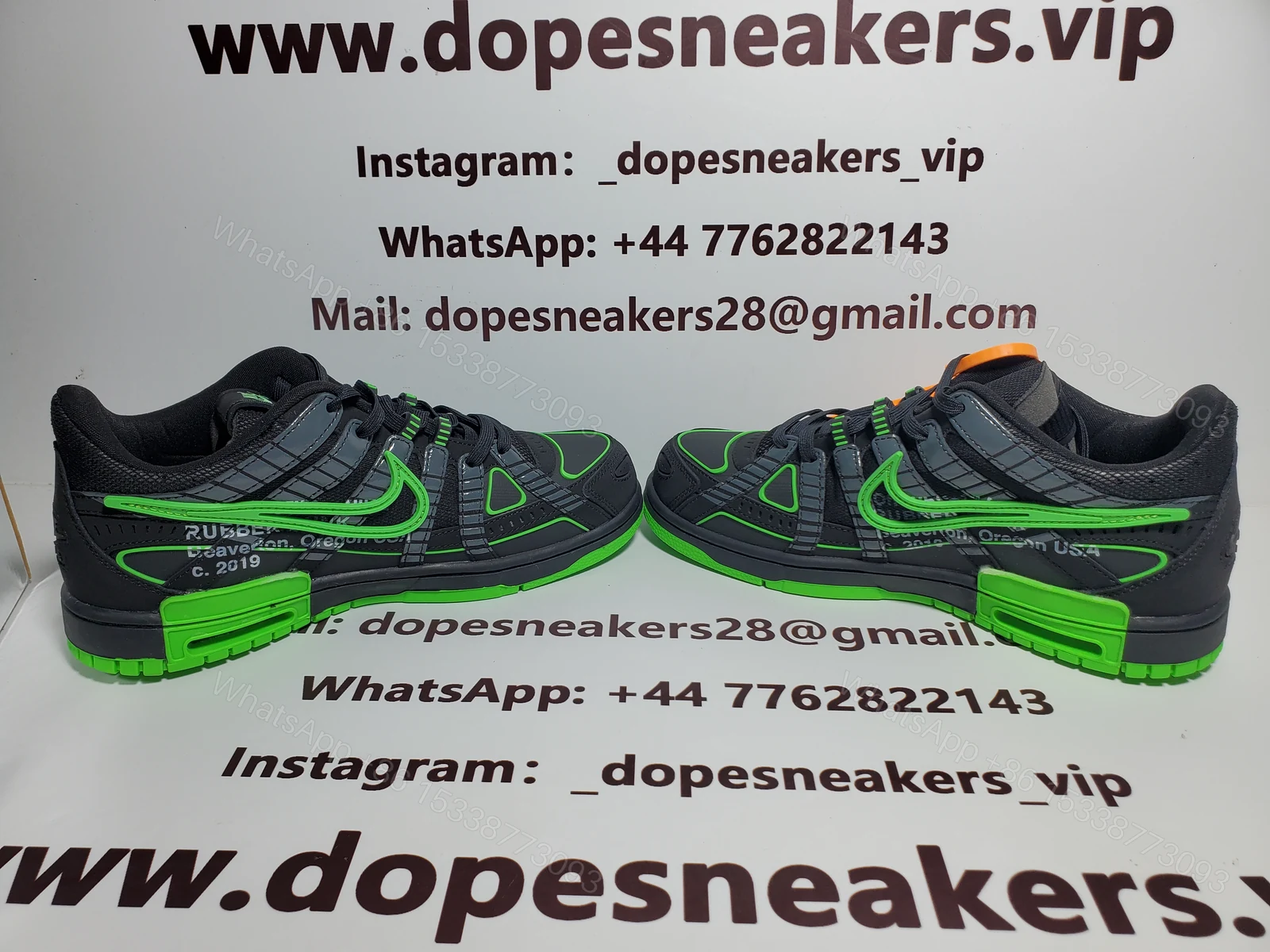 View 4 of Nike Air Rubber Dunk Off-White Green Strike CU6015-001