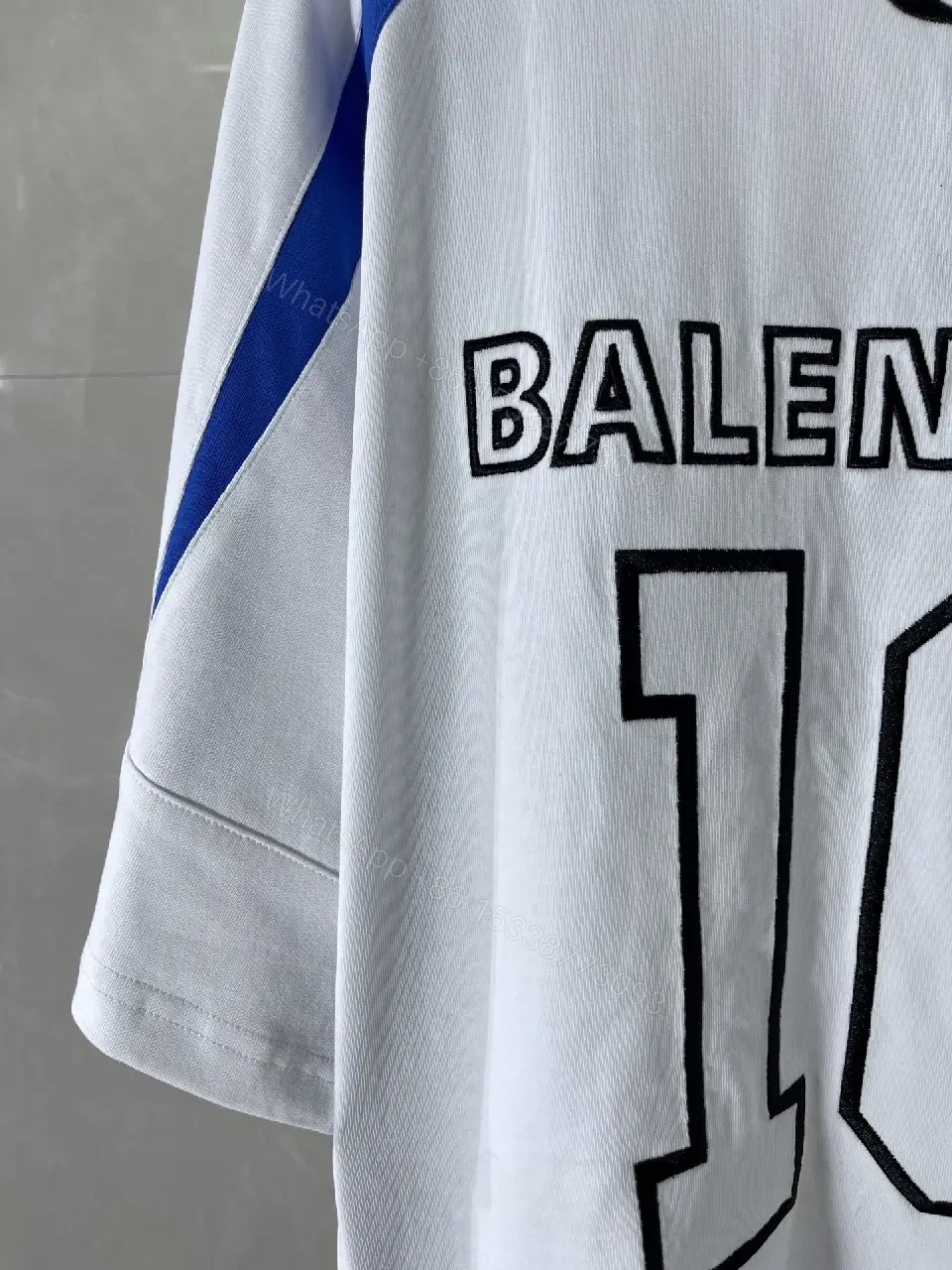 View 4 of White Cotton Oversized Jersey Bold BALENCIAGA 10 Jersey