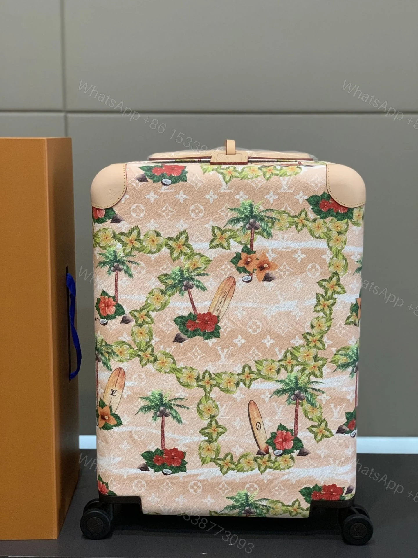 View 2 of Louis Vuitton Horizon 55 Suitcase Monogram Surfin Coated Canvas Sand 55Cm M24798