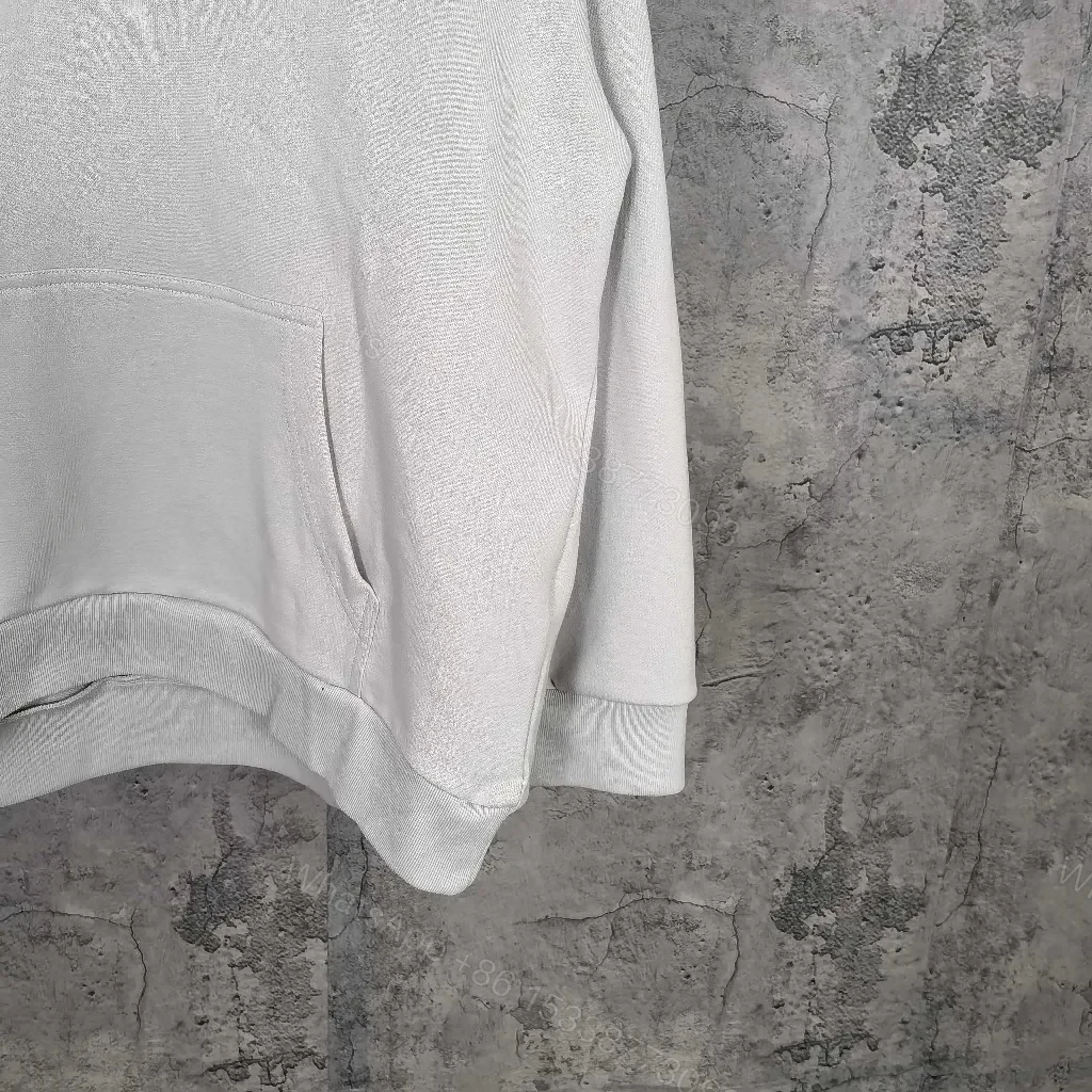 View 7 of Oversized Hoodie in Cream Cotton + Minimalist Logo Essentials