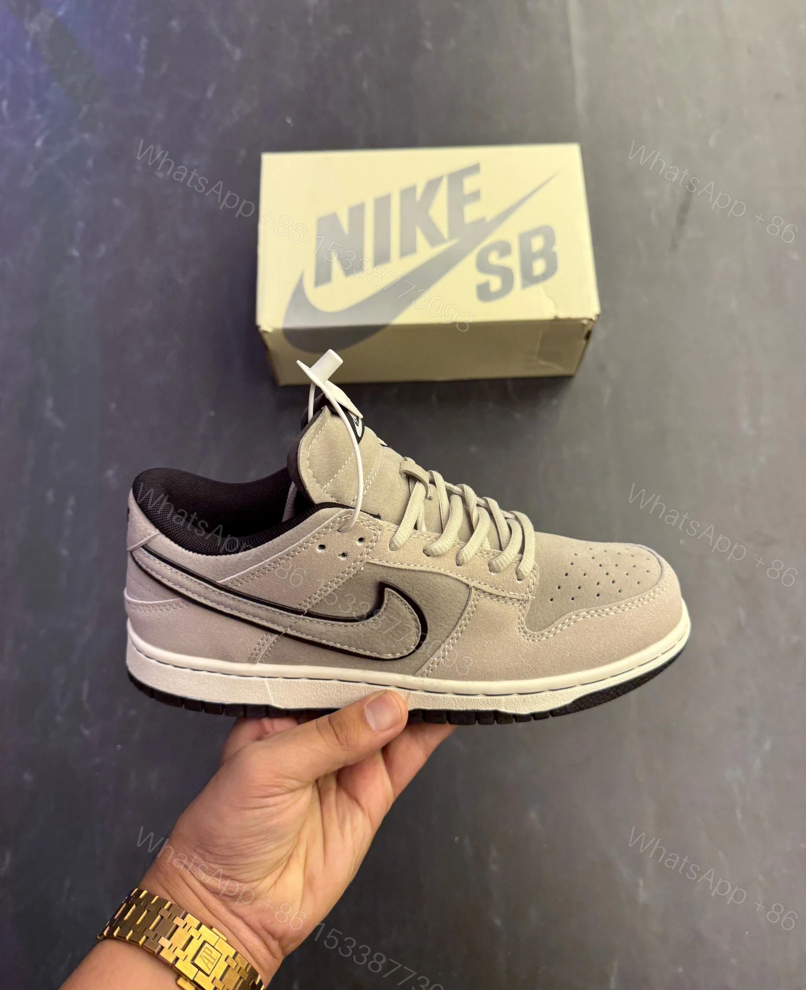View 3 of FIRST COPY NIKE SB DUNK OTOMO OST GREY BLACK SHOES FOR MEN