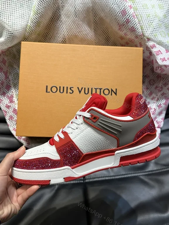 View 3 of Bold LV-Inspired Trainers: Luxe Street sneakers