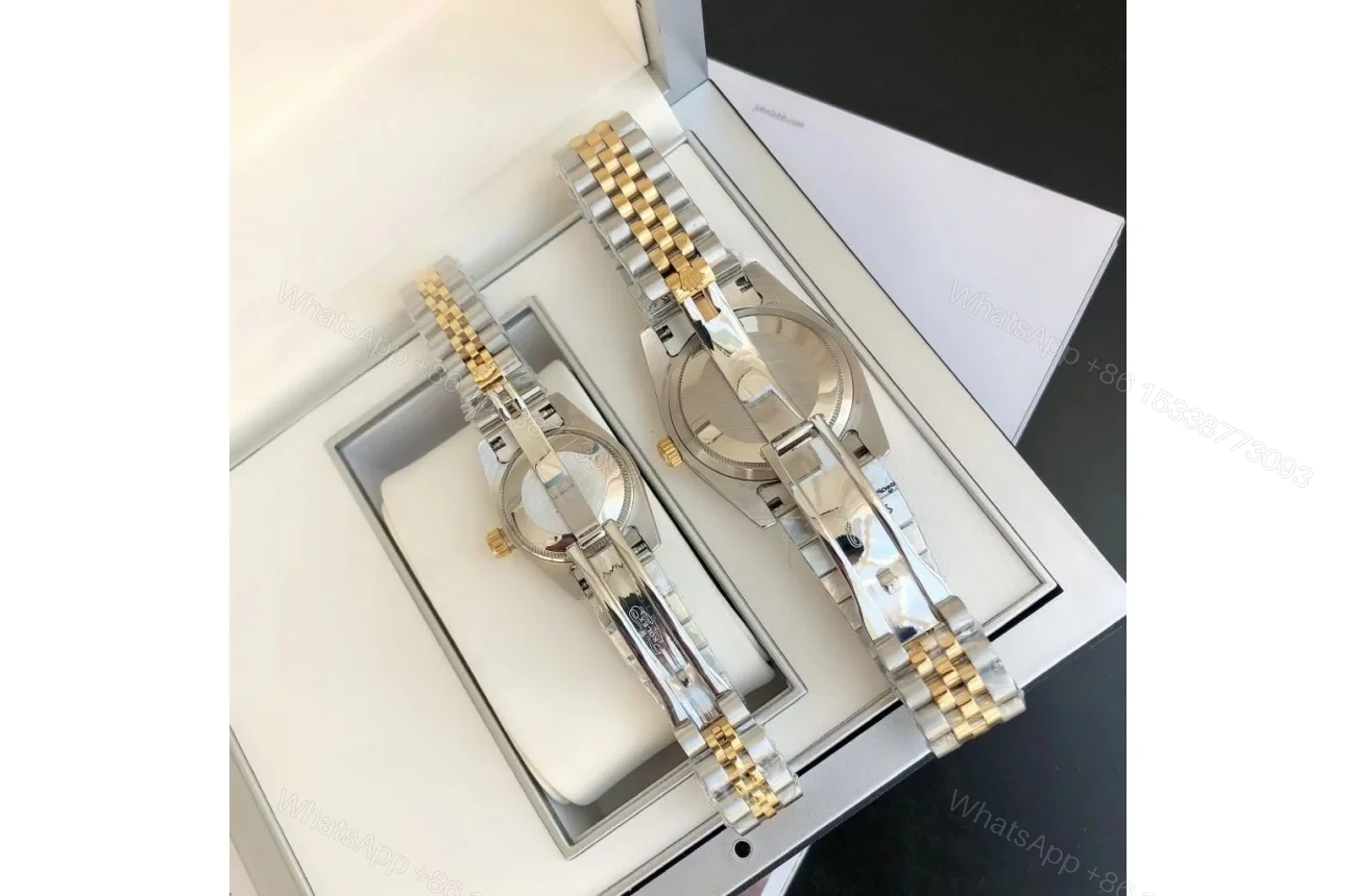 View 7 of Replica Rolex Datejust RG/SS Jub Sliver/Dia 36/28 mm
