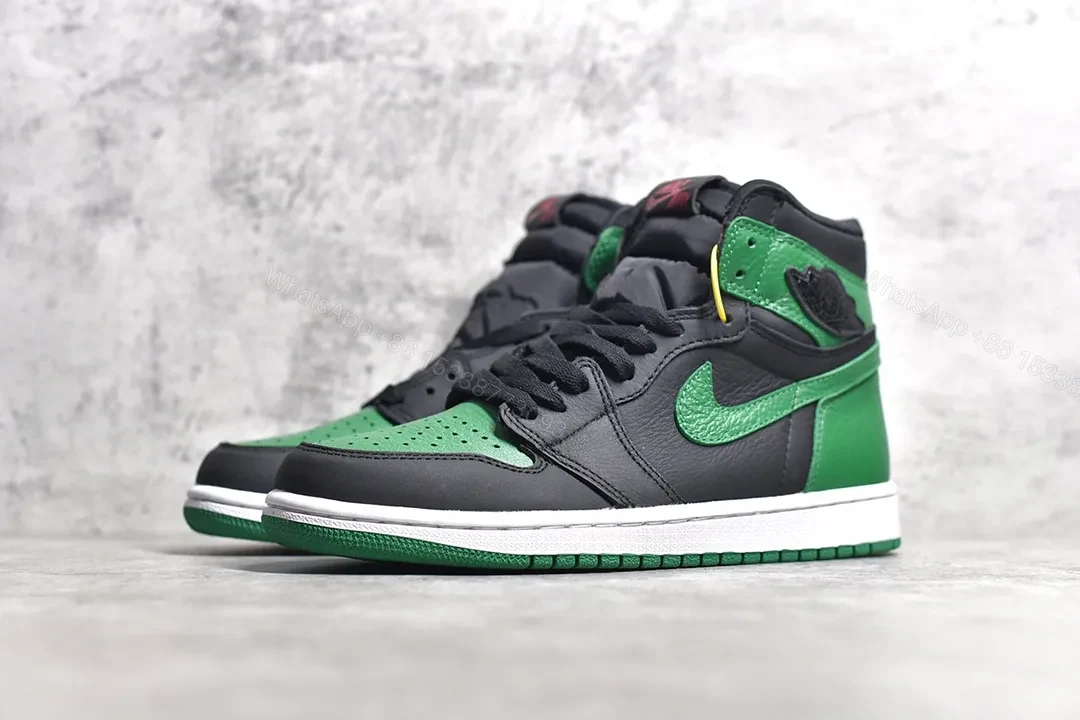View 9 of Air Jordan 1 Retro High “Pine Green Black ” Replica