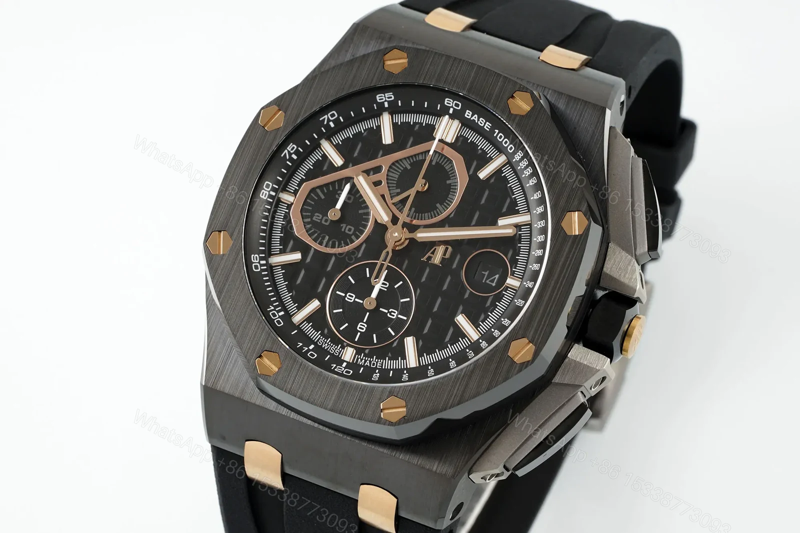 View 4 of V9 Factory Royal Oak Offshore 26400 Series Watch – Black Ceramic with Custom Cal.3126 Movement