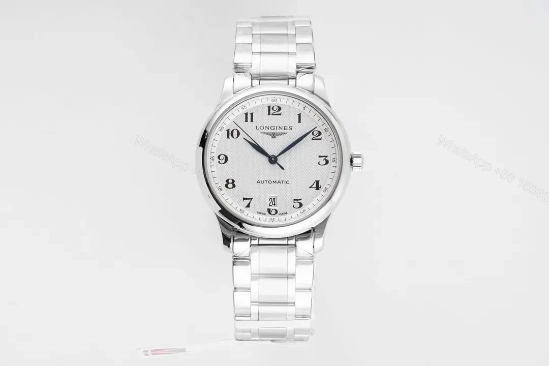Longines Master Collection Silver Dial Automatic Watch with Stainless Steel Bracelet — view 1