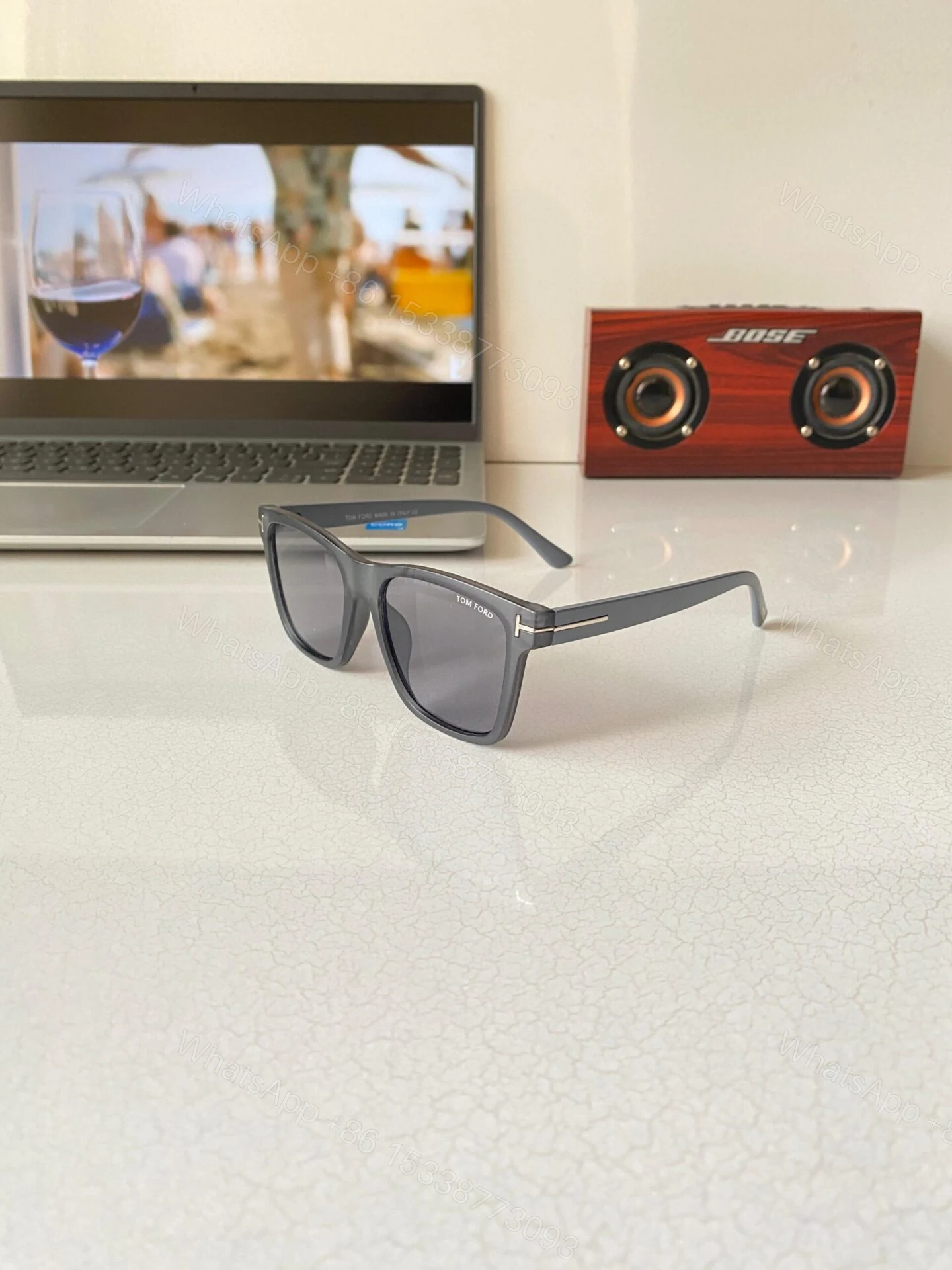 View 5 of Tom Ford Sunglasses Black-Grey Frame