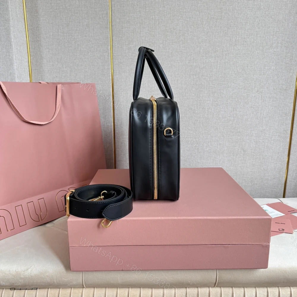 View 4 of 高仿miumiu*5BB17長肩帶公文包黑色免檢版