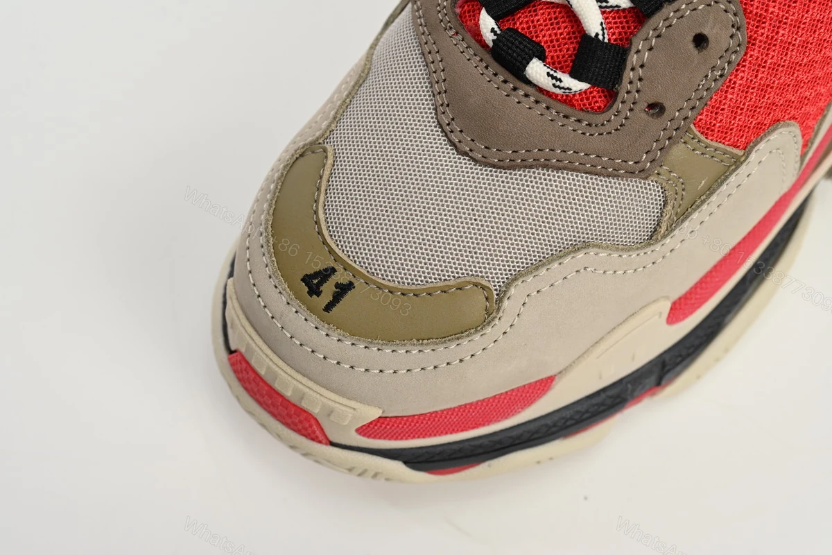 View 6 of Balenciaga Triple S Red White Dark Grey 541624 W06E2 1863
