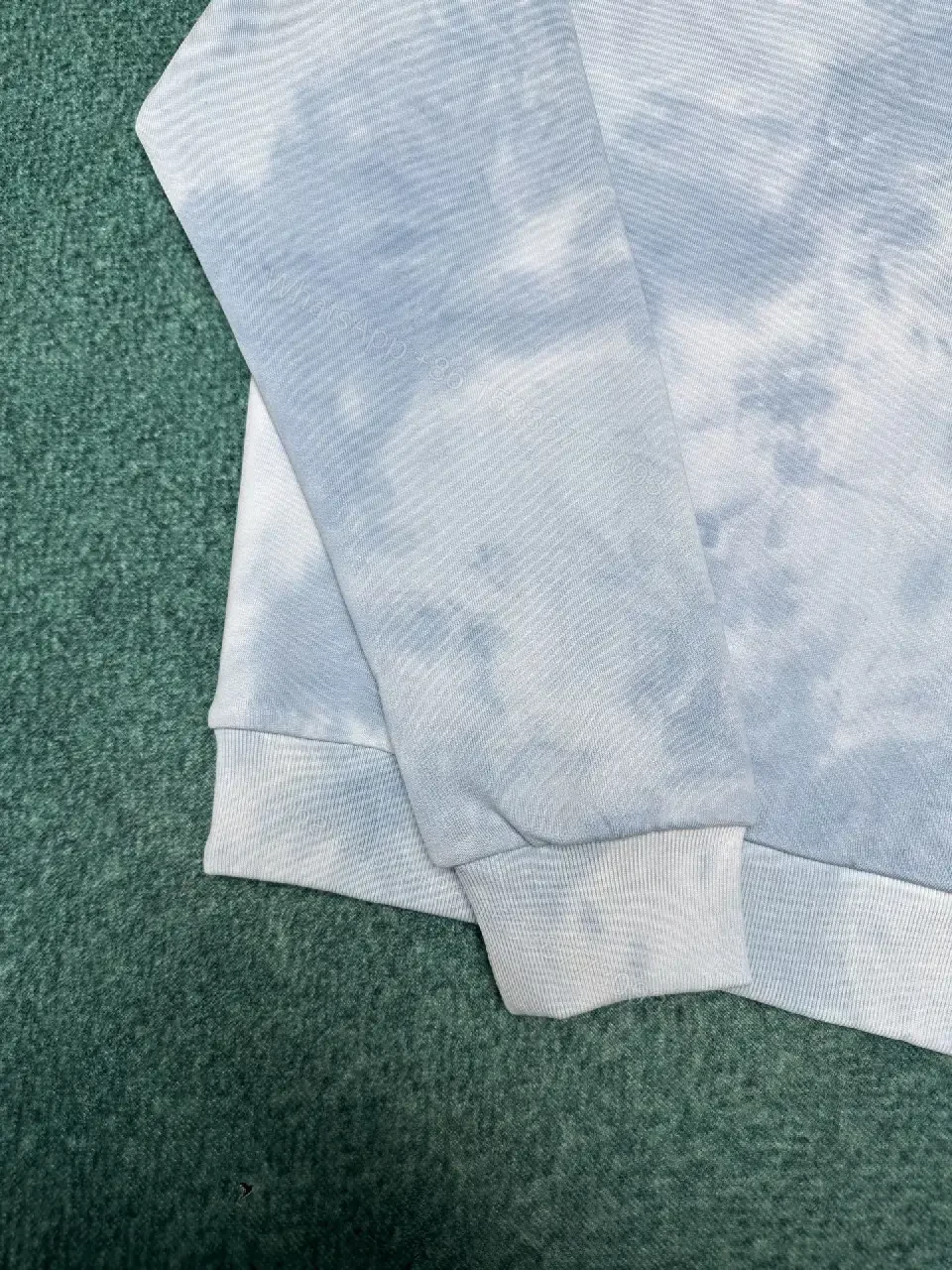 View 6 of Soft-Edge Tie-Dye Crewneck Monogram Knit, Relaxed Comfort, Men's Crewneck