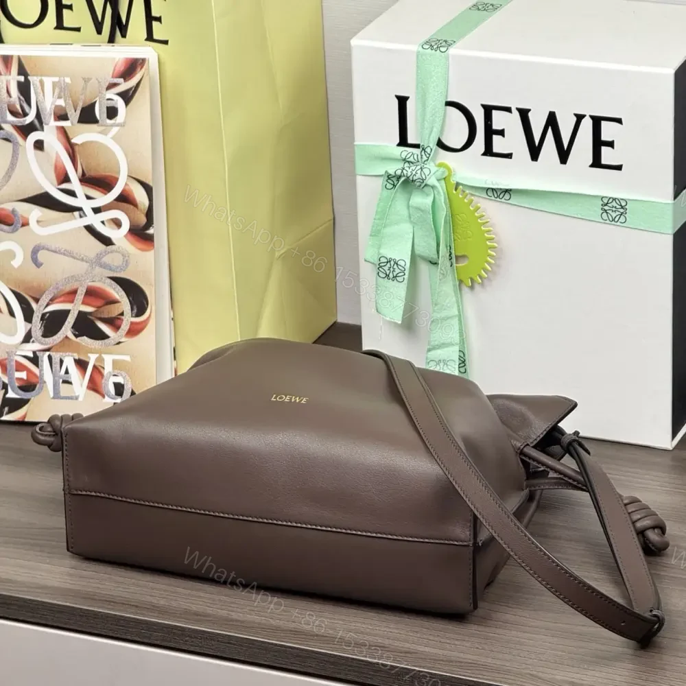 View 6 of 高仿Loewe*Flamenco系列3606福袋包咖啡色中號免檢版