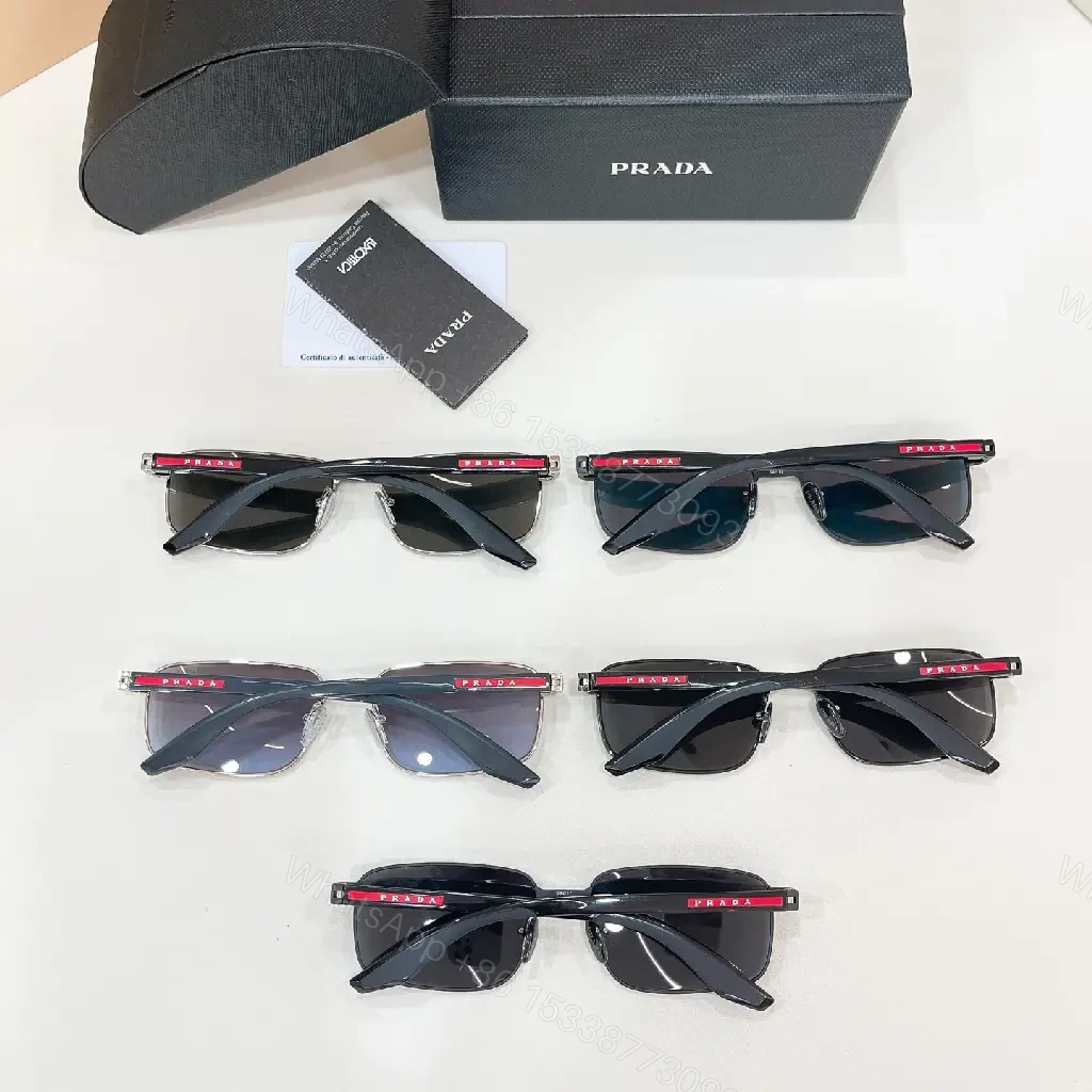 View 10 of Silver-Toned Metal Aviator Sunglasses with Gradient Lenses and Prada Logo