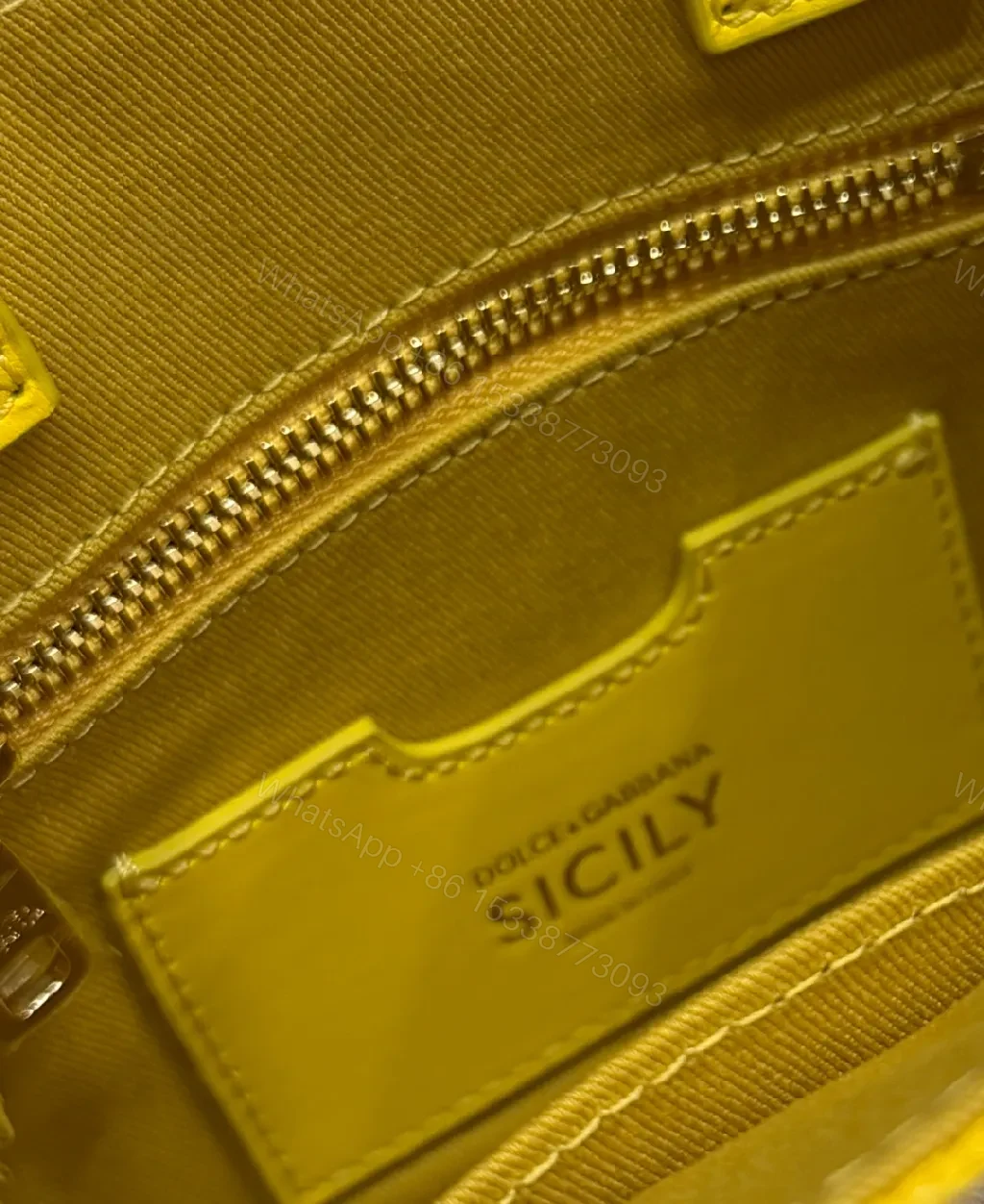 View 4 of Compact Yellow Embroidered Handbag: Bold Baroque Style