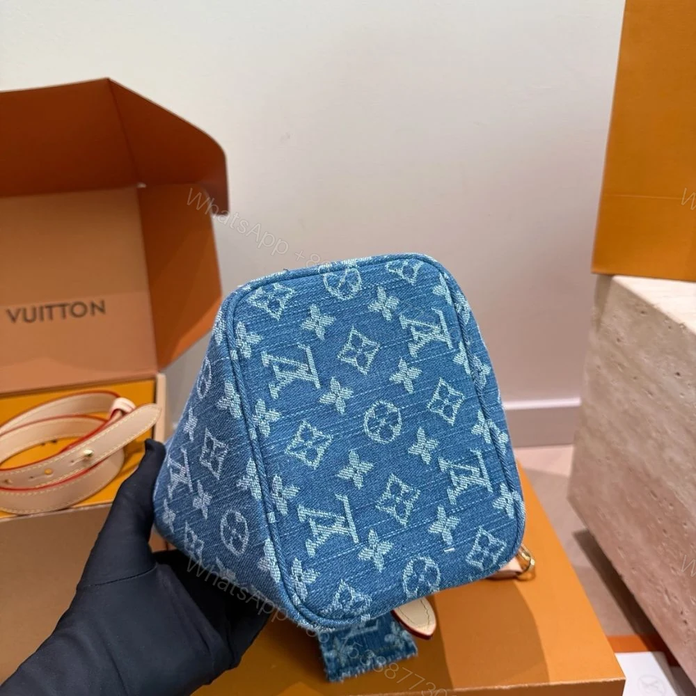 View 8 of Louis Vuitton All In BB Blue Denim 18cm M28107