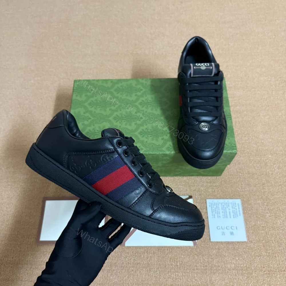 View 2 of Gucci Men Screener Sneaker Black