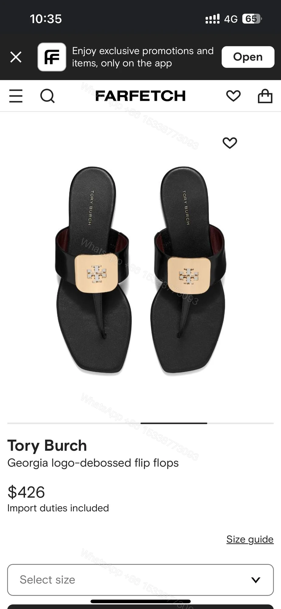 View 6 of BUY FIRST COPY TORY BURCH LADIES PARTY WEAR FLATS